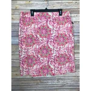 Jaclyn Smith 16 Floral Print Pencil Skirt XB